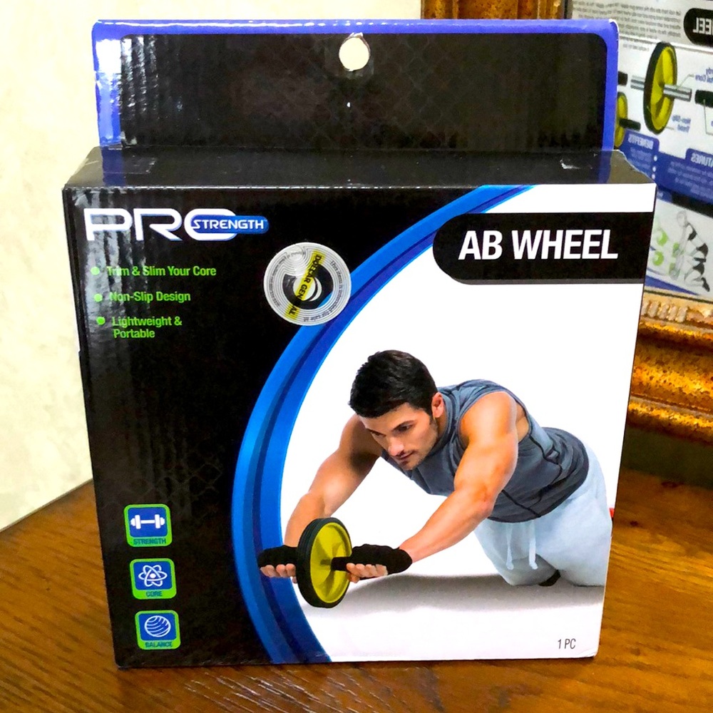New Pro Strength AB Wheel.  Trim and slim your core.  Lightweight and portable.